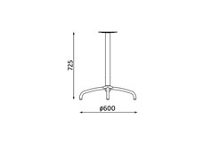 Cafe Table - wymiary