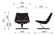 Chic Lounge A20 F - wymiary