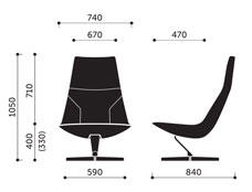 Chic Lounge A10 F - wymiary