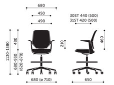 Trillo Pro 31 ST - wymiary