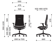 Violle 130 SFL - wymiary