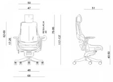 Wau white elastomer - wymiary