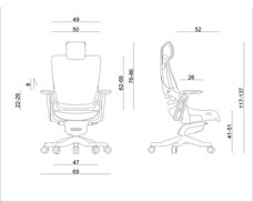 Wau 2 white elastomer - wymiary